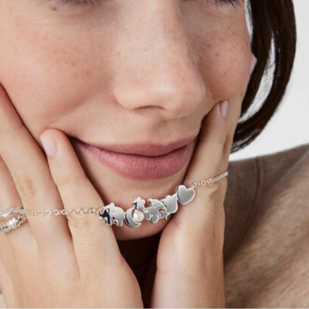 Tous Nocturne necklace Silver motifs with Pearl